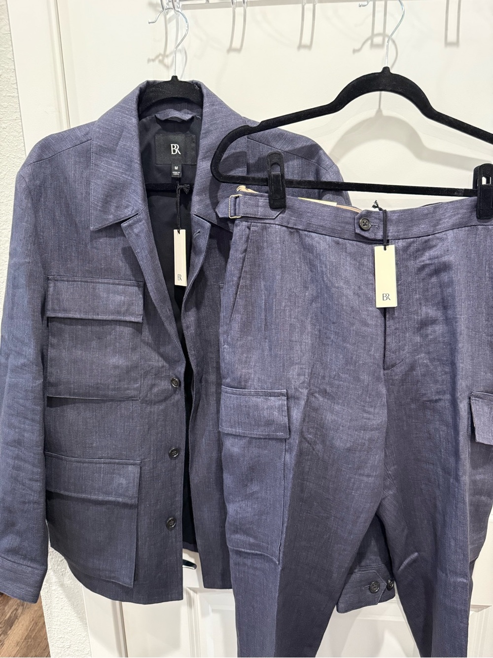 NWT Banana Republic Linen Safari Utility Jacket & Cargo Dress Pant Set (32, M)
